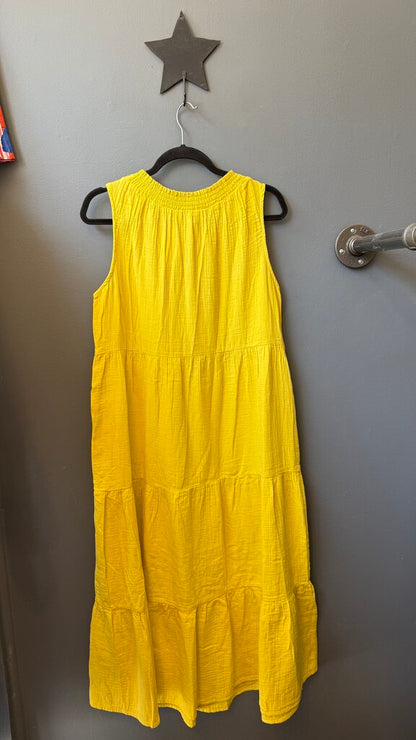 Petite Cotton Gauze Tiered Maxi Dress