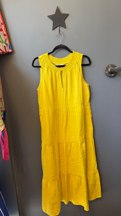 Petite Cotton Gauze Tiered Maxi Dress