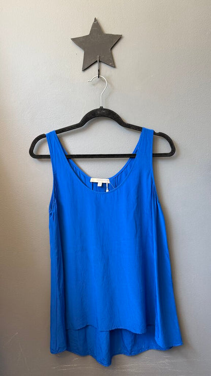 Silk Pleat Back Tank