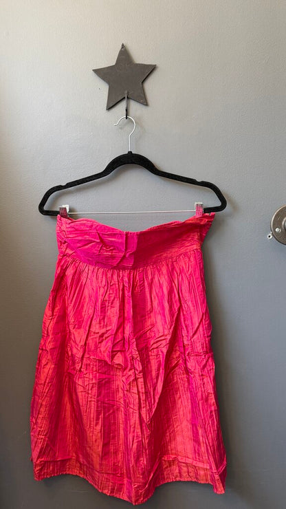 Silk Strapless Babydoll Dress