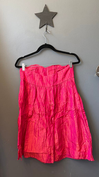 Silk Strapless Babydoll Dress