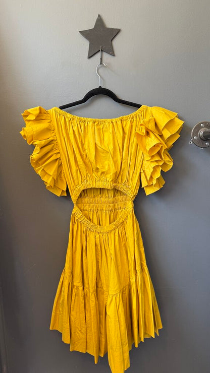 Cutout Back Off the Shoulder Dress