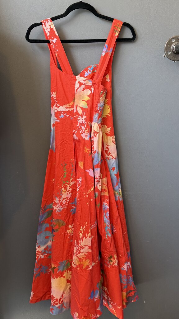 Cross Back Flare Midi Dress
