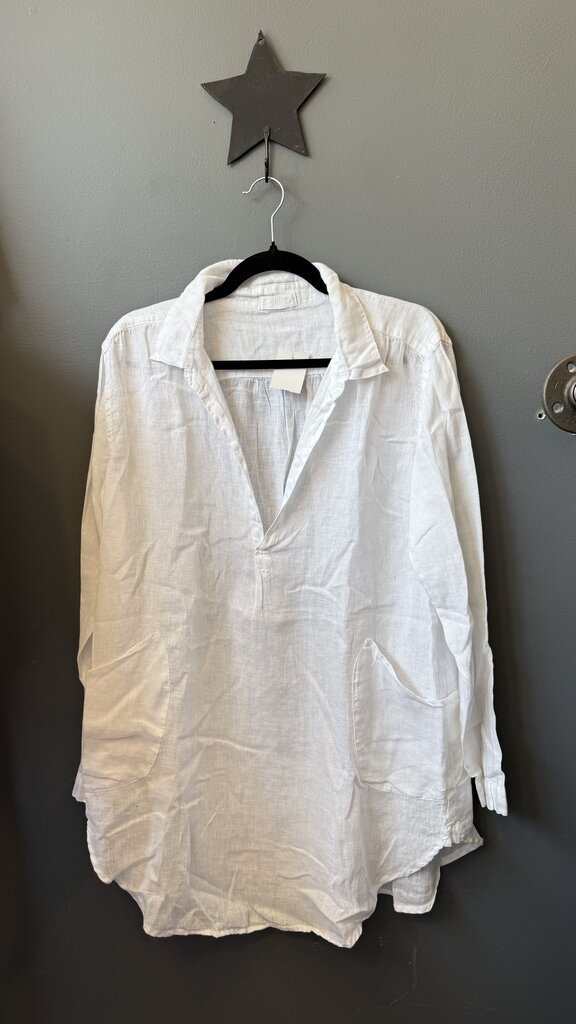 Linen Pocket Tunic Coverup