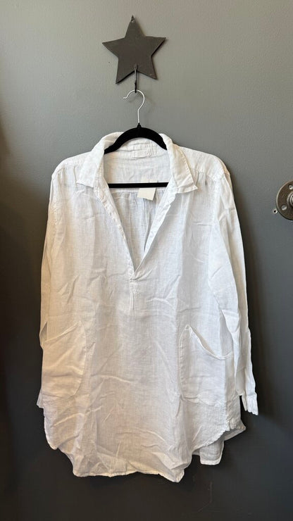 Linen Pocket Tunic Coverup