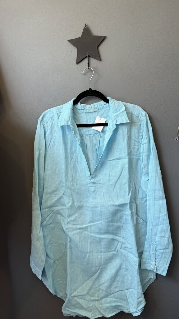 Linen Pocket Tunic Coverup