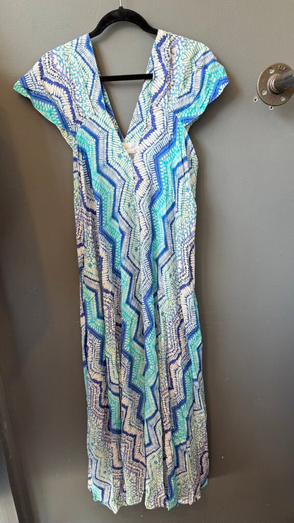 Batik Style Printed Maxi Dress