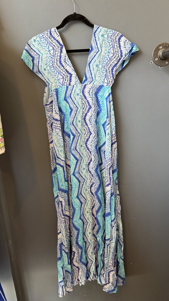 Batik Style Printed Maxi Dress