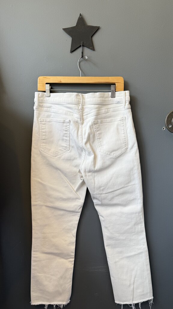 Mid Rise Dazzler Ankle Step Fray Jeans