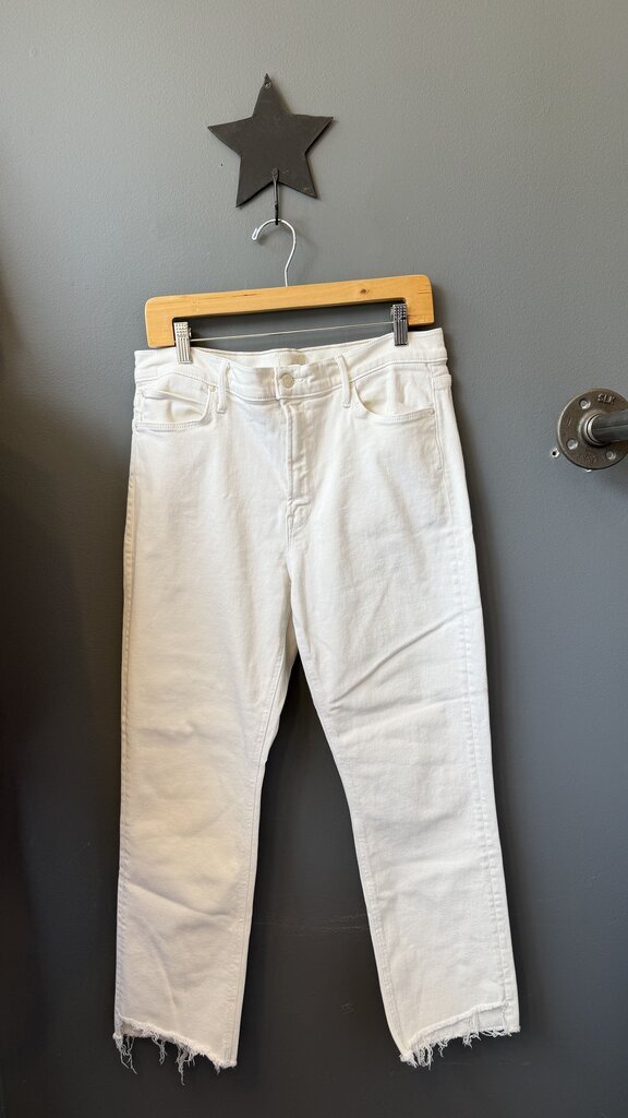 Mid Rise Dazzler Ankle Step Fray Jeans