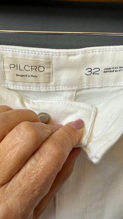 Wide Leg Cuff Jeans