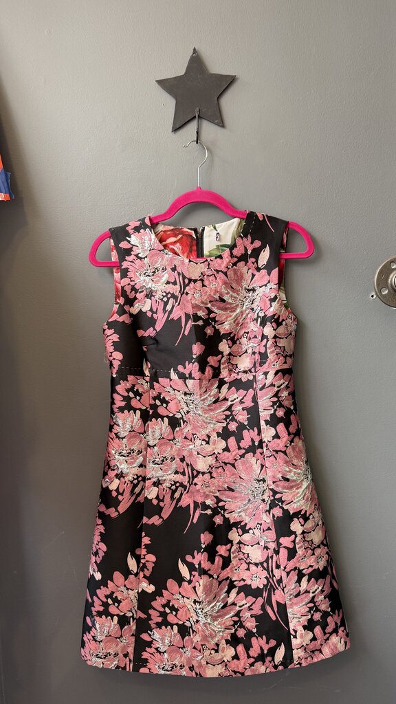 Floral Jacquard Aline Dress