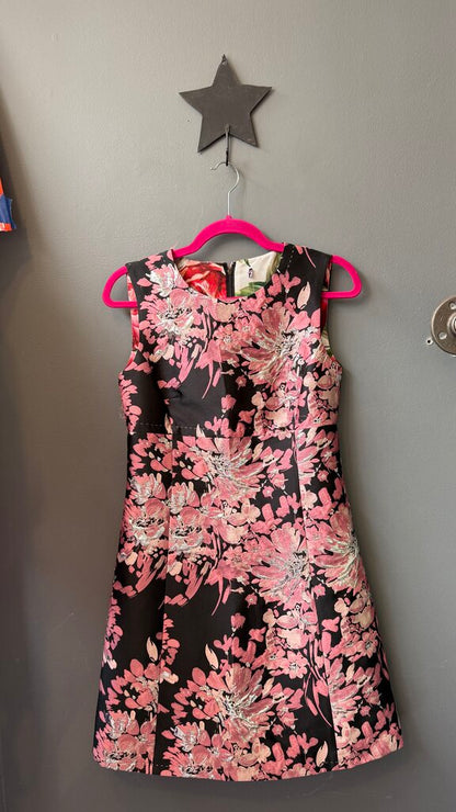 Floral Jacquard Aline Dress