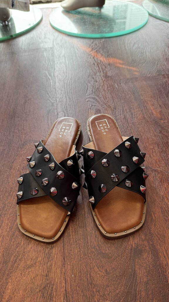 Studded Flat Sandals