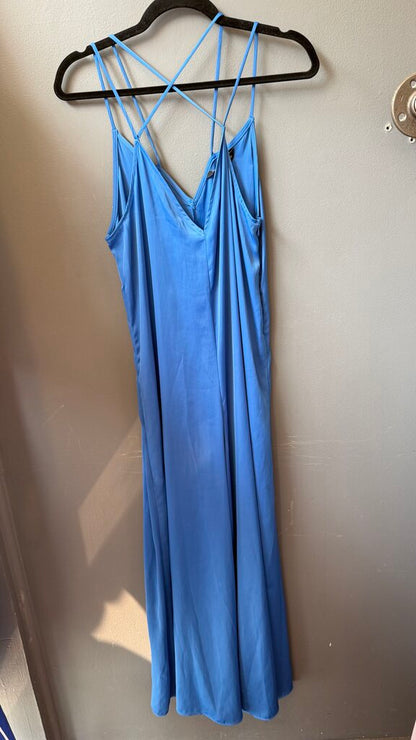 Wide Leg Satin Jumpsuit