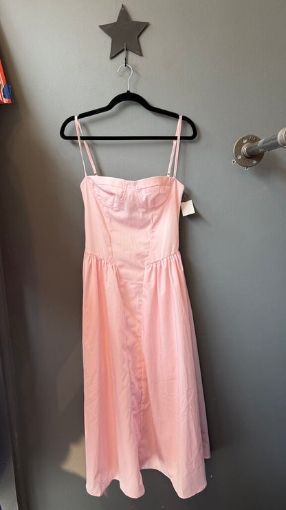 Bustier Fit Flare Midi Dress