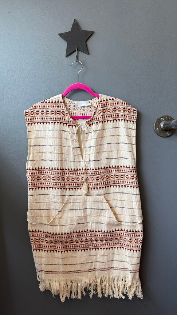 Woven Kangaroo Pocket Caftan
