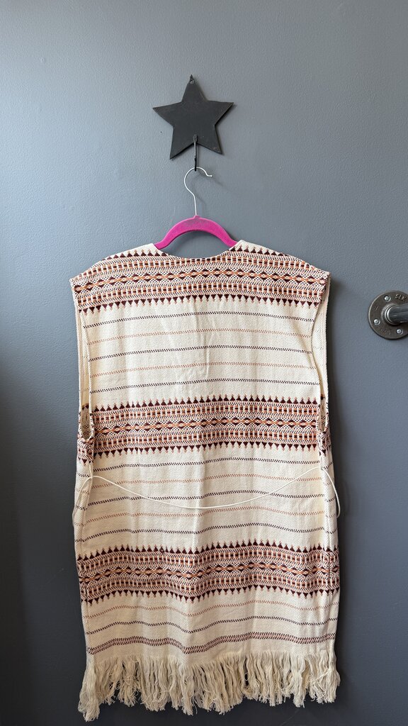 Woven Kangaroo Pocket Caftan