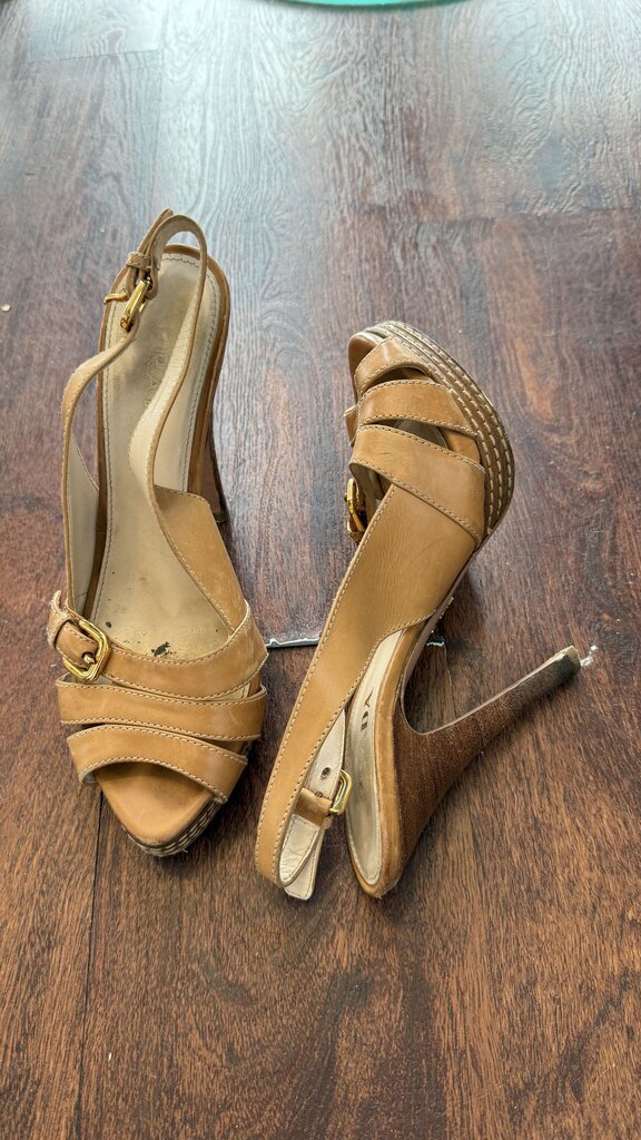 Stacked Heel Sandals