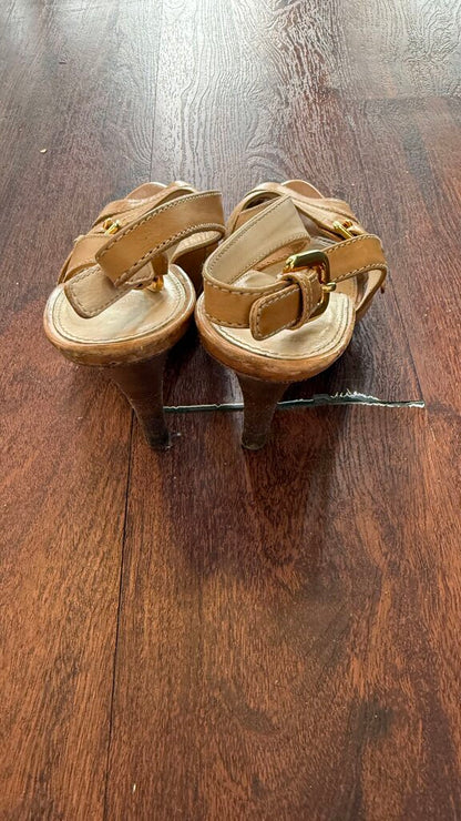 Stacked Heel Sandals