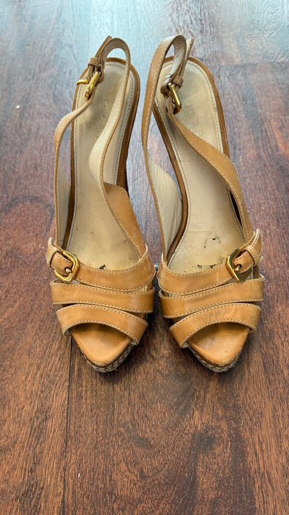 Stacked Heel Sandals