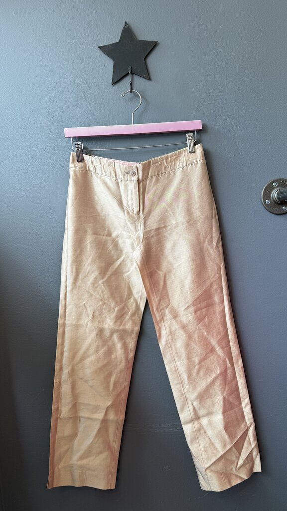 Gold Silk Pants