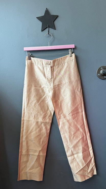 Gold Silk Pants