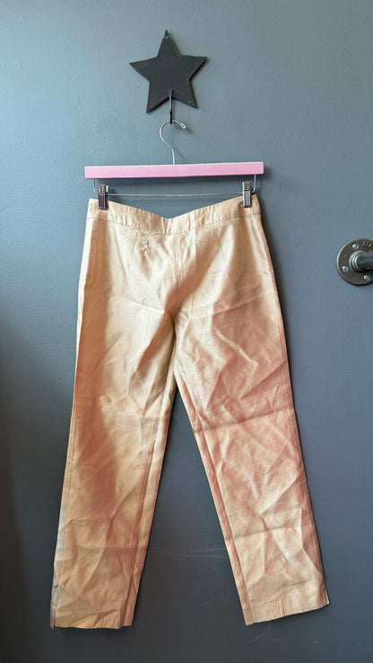Gold Silk Pants