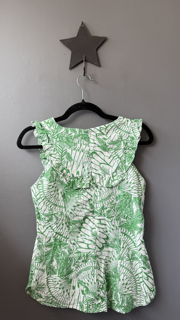 Cotton Print Sleeveless Top