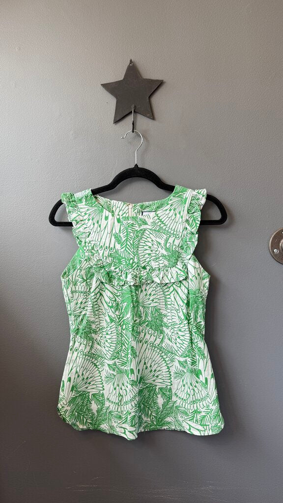 Cotton Print Sleeveless Top