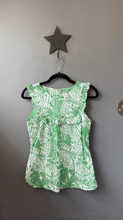 Cotton Print Sleeveless Top