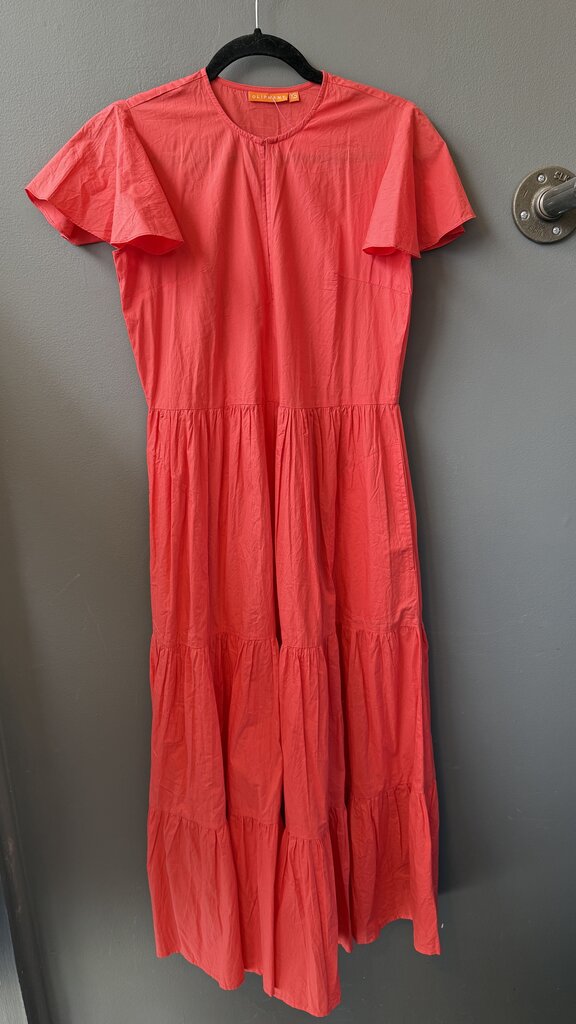 Printed Dove Halter Maxi Gown Dress