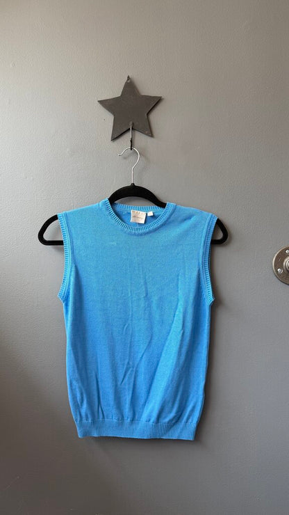 Cotton Blend Knit Shell