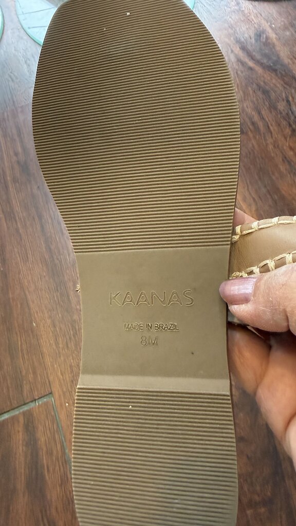 Whipstitch Toe Slide Sandals
