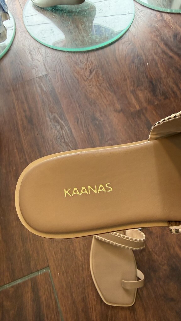 Whipstitch Toe Slide Sandals