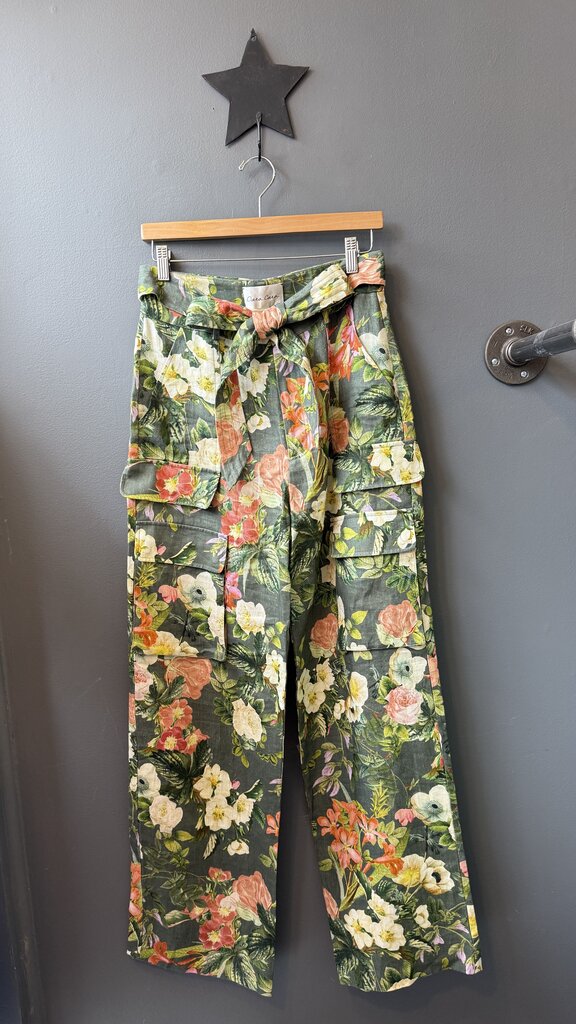 Floral Cargo Ginny Pants