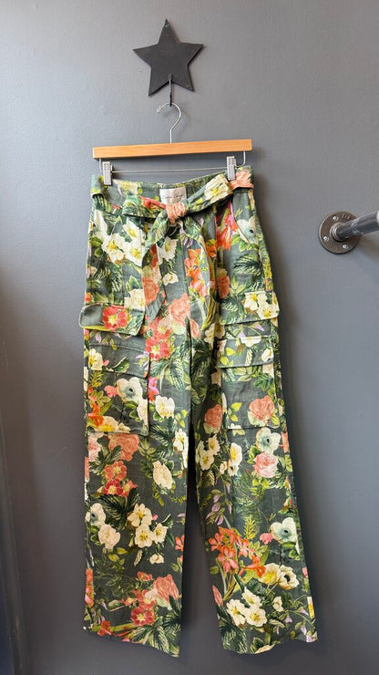 Floral Cargo Ginny Pants