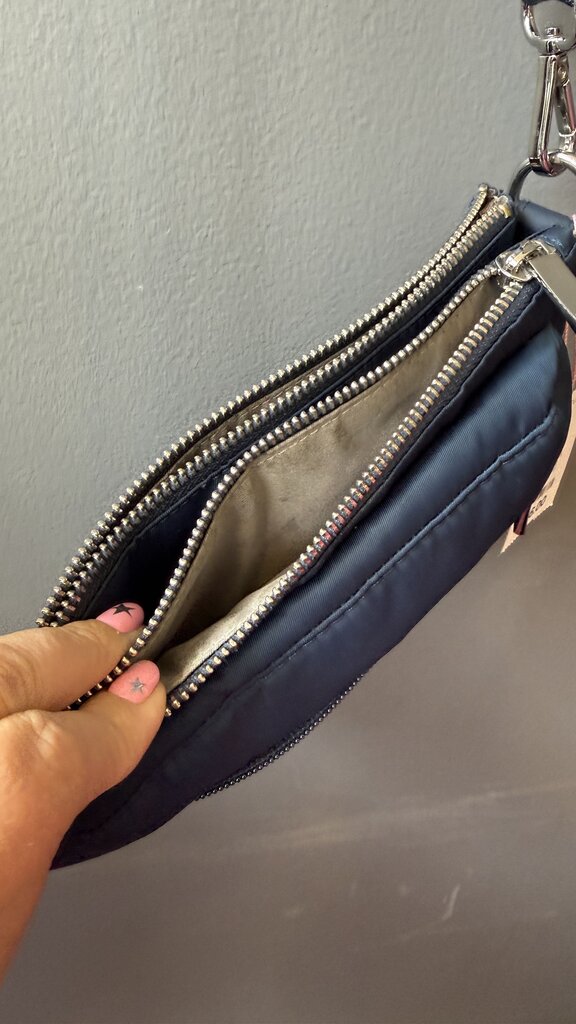 Nylon Zipper Crossbody Bag