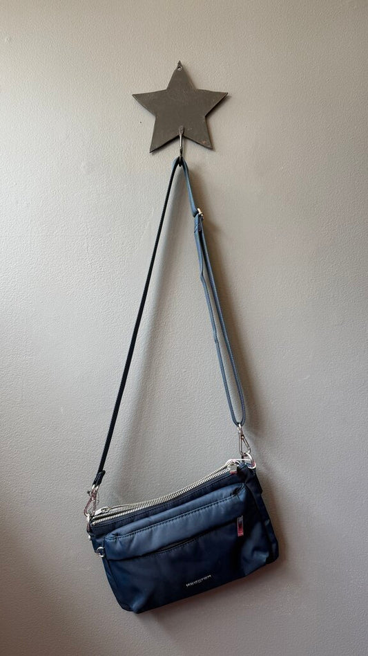 Nylon Zipper Crossbody Bag