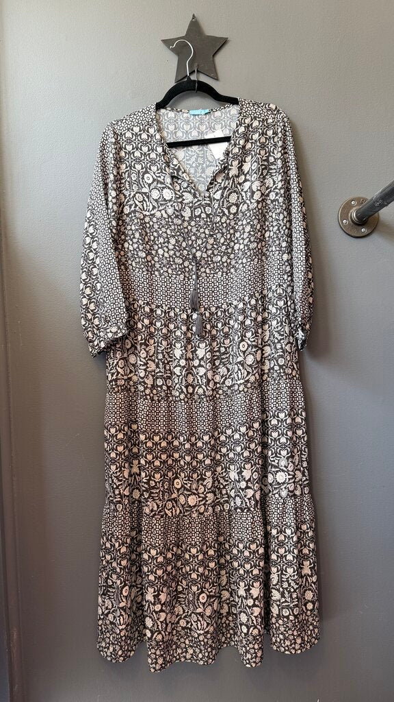 Tiered Aline Midi Dress