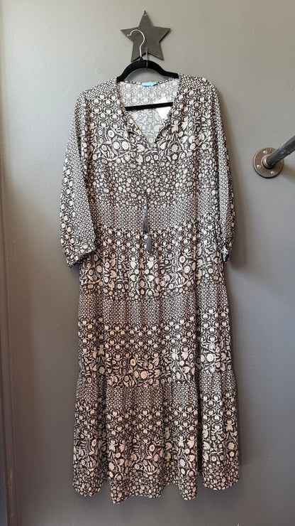 Tiered Aline Midi Dress
