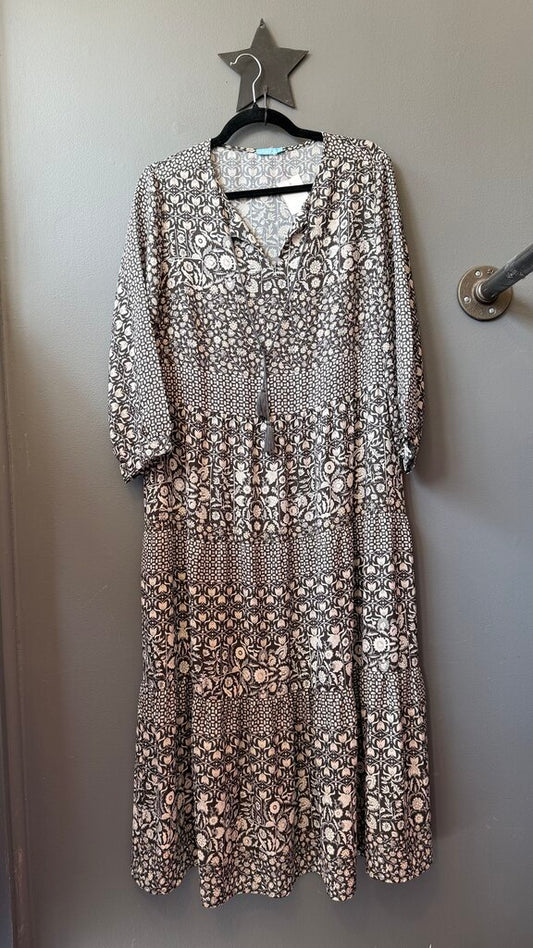 Tiered Aline Midi Dress