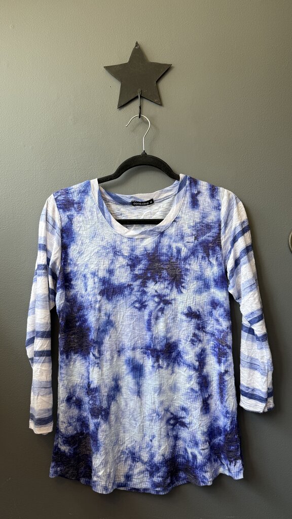 Tie Dye Stripe 3/4 Sleeve TShirt