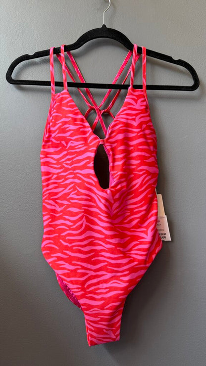 Strappy Back Zebra One Piece