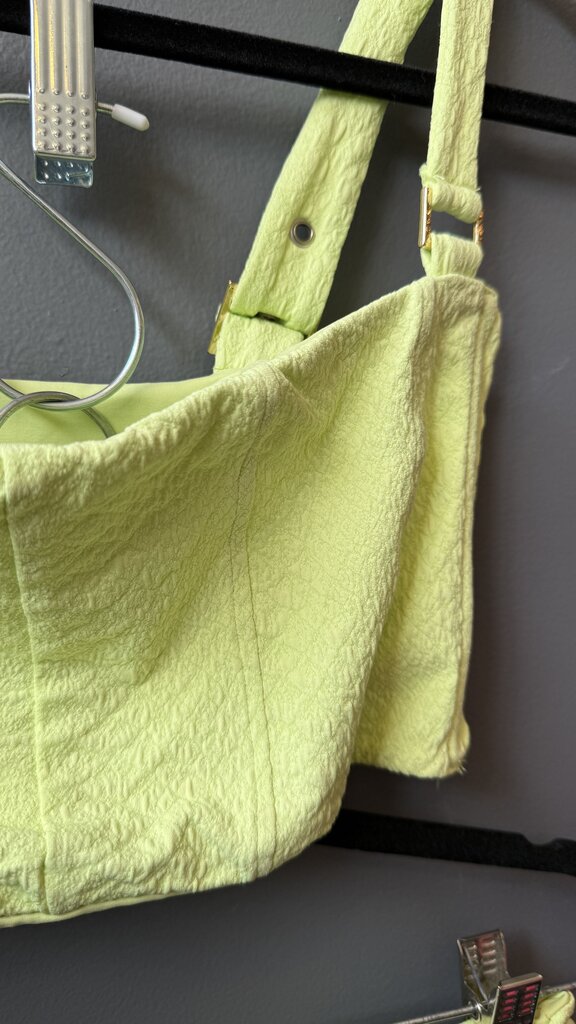 Set Crinkle Key Lime Buckle Bikini