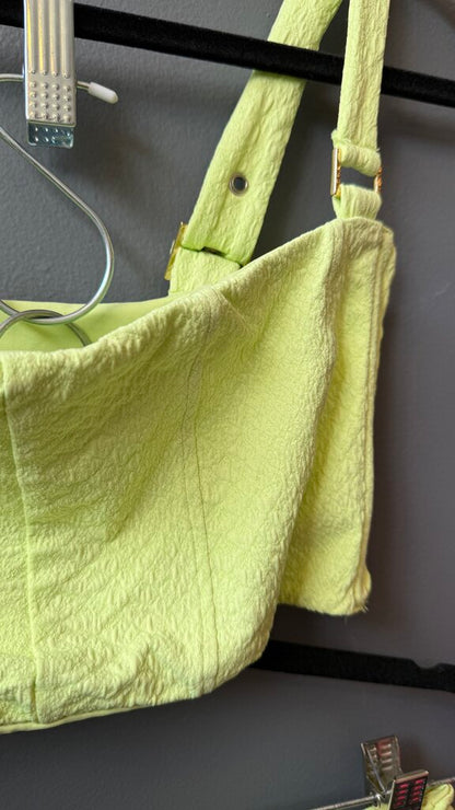 Set Crinkle Key Lime Buckle Bikini