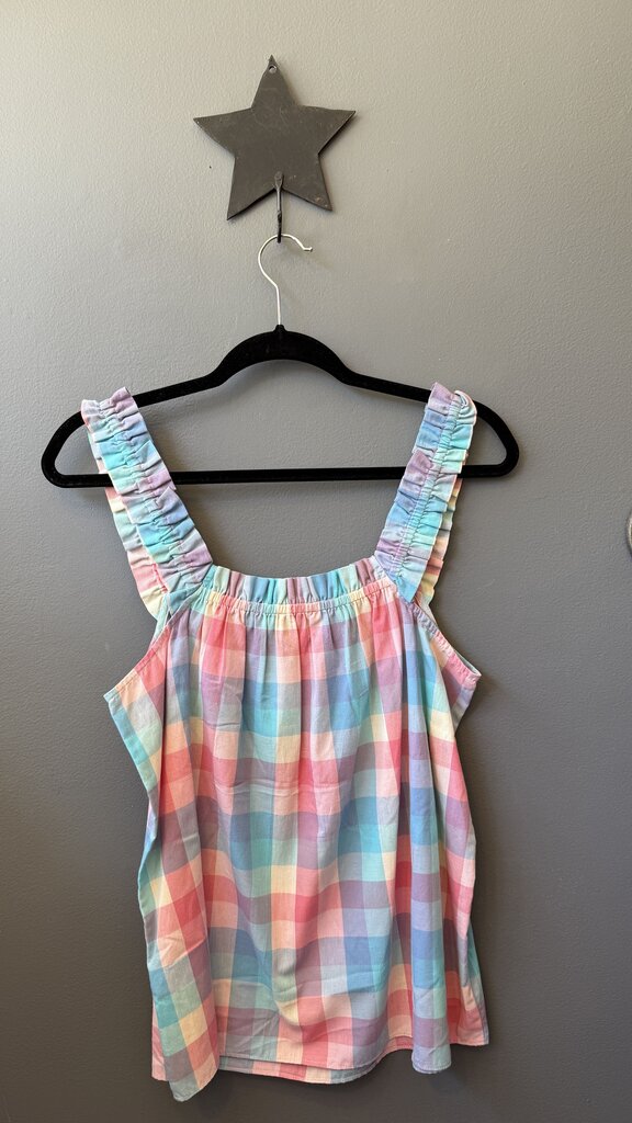 Plaid Cotton Tank Top