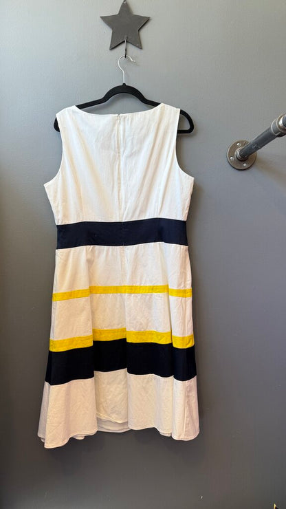 Stripe Fit Flare Dress