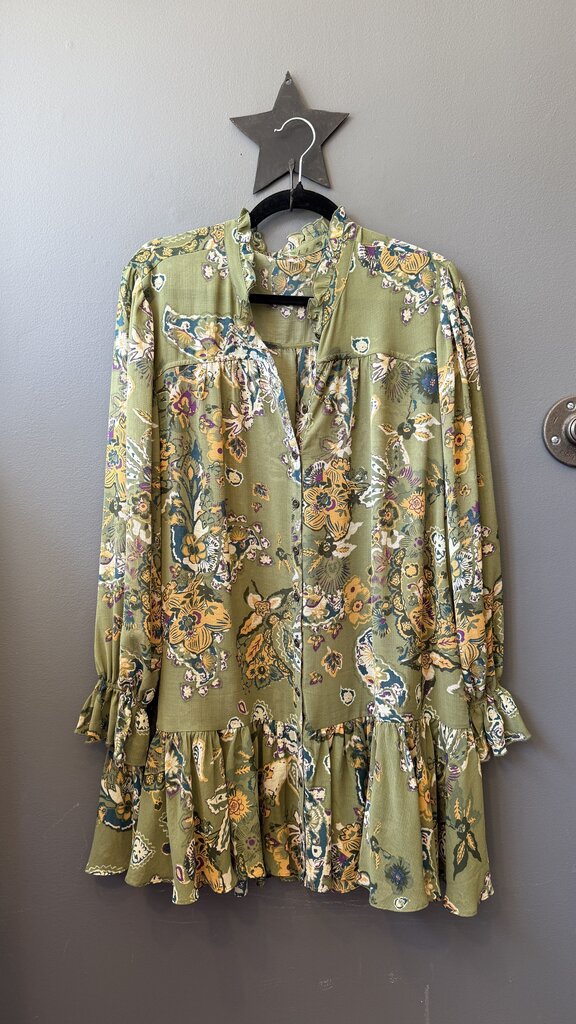 Floral Sheer Mini Dress