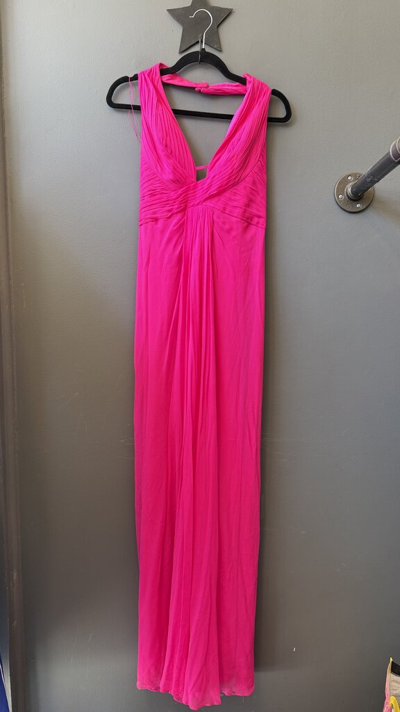 Chiffon Halter Gown Maxi Dress